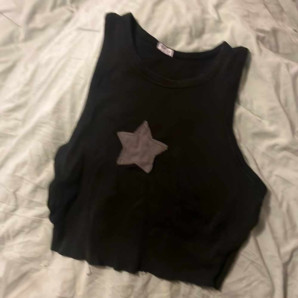 Cropped star tank top- Garage